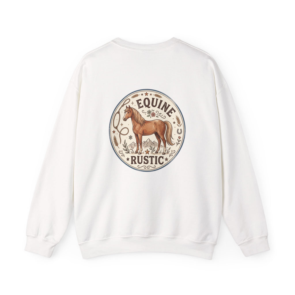 Sweet Dreams Crewneck Sweatshirt — Equine Rustic Horse Graphic