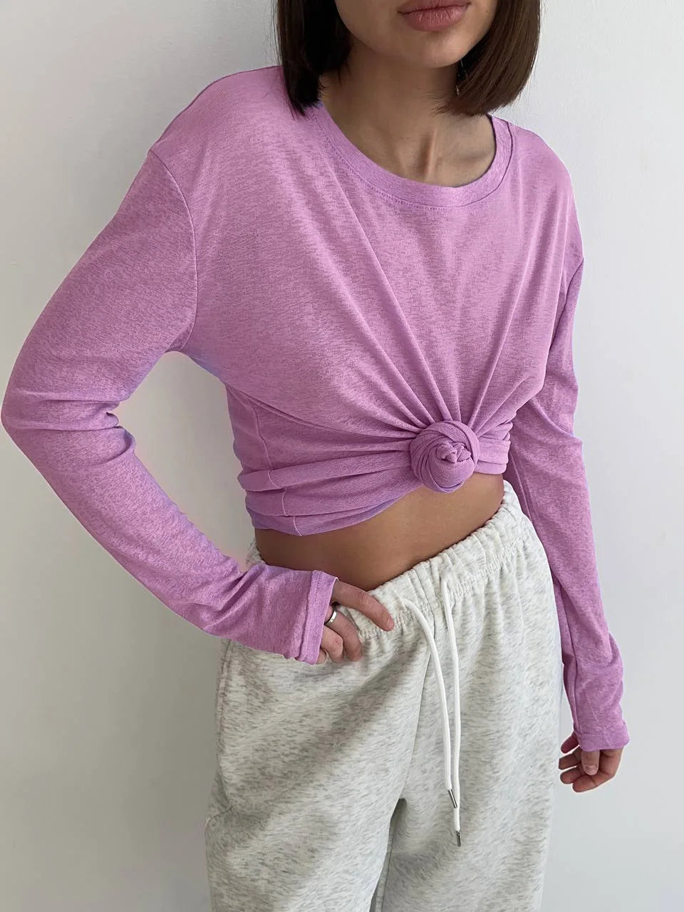 Hirsionsan Basic soft  T-Shirts Women Summer Long Sleeves